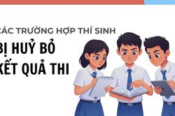 [Infographic] C&aacute;c lỗi vi phạm khiến th&iacute; sinh bị hủy kết quả thi tốt nghiệp THPT