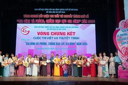 152 đội tham gia Hội thi tìm hiểu pháp luật về phòng, chống bạo lực gia đình năm 2026