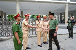 Lãnh đạo Công an thành phố Đà Nẵng kiểm tra công tác đảm bảo an ninh trật tự tại các điểm thi