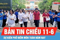 Bản tin thời sự ngày 11-6: Dự kiến phổ điểm môn Toán năm nay