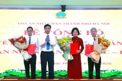 Hà Nội: Bổ nhiệm 3 Chánh án Tòa án nhân dân khu vực