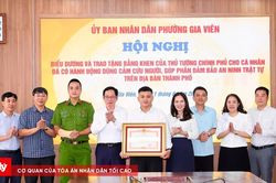 Tặng Bằng khen của Thủ tướng cho công dân dũng cảm cứu người