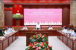 Thủ tướng Lê Minh Hưng làm việc với Ban Thường vụ Thành ủy Hà Nội