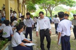 Thí sinh tại Đặc khu Phú Quý phấn khởi sau môn Toán tự tin đạt điểm cao