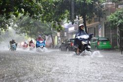 Mưa dông tiếp diễn trên nhiều khu vực, cảnh báo lốc sét và ngập úng cục bộ