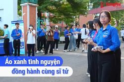[Video] Áo xanh tình nguyện đồng hành cùng sĩ tử