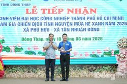 Tiếp nhận 70 sinh viên Trường Đại học Công nghiệp Thành phố Hồ Chí Minh tham gia chiến dịch mùa hè xanh