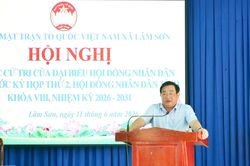 Đại biểu HĐND tỉnh tiếp xúc cử tri xã Lâm Sơn