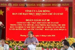 Lâm Đồng giám sát công tác giải phóng mặt bằng cao tốc Tân Phú - Bảo Lộc