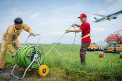 88 giờ huấn luyện chuyên sâu trên hệ thống cứu hộ tàu bay hiện đại