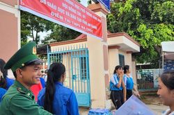 Các đơn vị Biên phòng tỉnh An Giang chung tay tiếp sức mùa thi