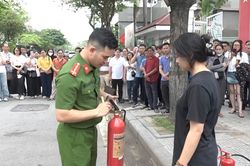 Công an phường Kiến Hưng tuyên truyền, tập huấn kỹ năng PCCC