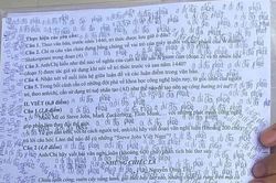 Sĩ tử viết kín đề thi Ngữ văn những dòng chữ cầu nguyện gây sốt mạng xã hội