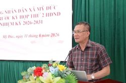 Đại biểu HĐND xã Mỹ Đức tiếp xúc cử tri trước kỳ họp thứ hai