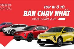 Top 10 ô tô bán chạy nhất tháng 5.2026: VinFast áp đảo thị trường Việt Nam