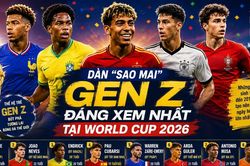 [INFOGRAPHIC] Dàn 'sao mai' Gen Z đáng xem nhất tại World Cup 2026