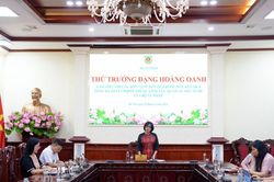 Thứ trưởng Đặng Hoàng Oanh làm việc về kết quả bước đầu Tổng rà soát văn bản thuộc lĩnh vực quản lý Nhà nước của Bộ Tư pháp