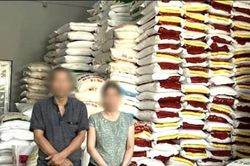 Bắt vợ chồng giám đốc sản xuất, buôn bán gạo giả các thương hiệu nổi tiếng