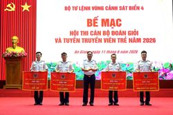 Vùng Cảnh sát biển 4 bế mạc cuộc thi về Đoàn và tuyên truyền viên