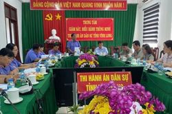 VKSND tỉnh Vĩnh Long trực tiếp kiểm sát tại Thi hành án dân sự