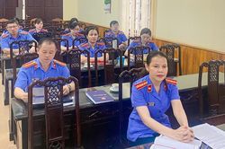 VKSND tỉnh Sơn La tham dự phiên tòa hình sự rút kinh nghiệm do TAND tỉnh Lai Châu tổ chức