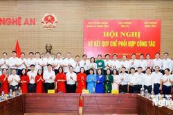 Ký kết Quy chế phối hợp giữa Văn phòng Tỉnh ủy, Đoàn ĐBQH và HĐND tỉnh, UBND tỉnh Nghệ An
