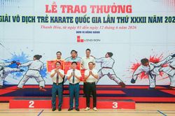 Thanh Hóa xếp thứ 4 toàn đoàn tại Giải vô địch trẻ Karate quốc gia