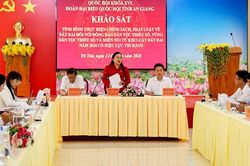 Khảo sát tình hình thực hiện chính sách, pháp luật về đất đai đối với đồng bào dân tộc thiểu số tại xã Tri Tôn
