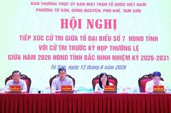 Đại biểu HĐND tỉnh Bắc Ninh tiếp xúc cử tri 4 phường Từ Sơn, Đồng Nguyên, Tam Sơn và Phù Khê