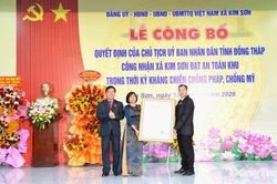 Kim Sơn đón nhận danh hiệu Xã An toàn khu