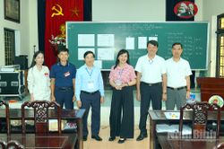 Ban Chỉ đạo Kỳ thi tốt nghiệp THPT năm 2026 tỉnh kiểm tra tại các điểm thi