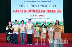 Tổng kết và trao giải Cuộc thi Đại sứ văn hóa đọc tỉnh Ninh Bình năm 2026