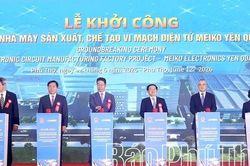 Khởi công Dự án Nhà máy sản xuất, chế tạo vi mạch điện tử Meiko Yên Quang trị giá 500 triệu USD