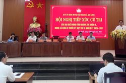 Đại biểu HĐND tỉnh tiếp xúc cử tri trước kỳ họp thứ 3, HĐND tỉnh khóa IX