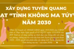 Xây dựng Tuyên Quang đạt 'Tỉnh không ma túy' năm 2030
