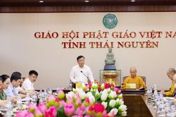Tiếp xúc, trao đổi về tình hình Phật giáo tỉnh Thái Nguyên