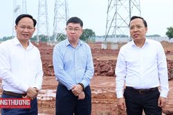 Kiểm tra thực địa dự án Trạm biến áp 500 kV Bắc Ninh và đường dây đấu nối