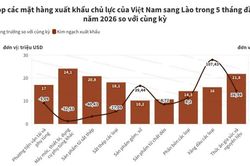 Xuất nhập khẩu Việt - Lào đạt trên một tỷ USD sau 5 tháng đầu năm