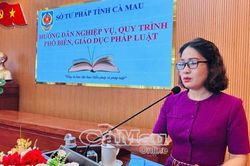 Sở Tư pháp Cà Mau hướng dẫn kỹ năng hoà giải cơ sở và phổ biến pháp luật