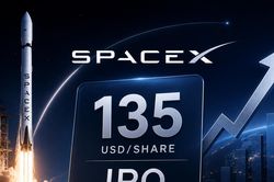 SpaceX IPO 135 USD/cổ phiếu, định giá 1.770 tỷ USD
