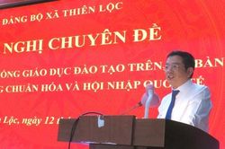 Xã Thiên Lộc xác lập tầm nhìn phát triển giáo dục theo hướng chuẩn hóa, hội nhập quốc tế