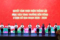 Thủ tướng Lê Minh Hưng phát động Phong trào thi đua quyết tâm thực hiện thắng lợi mục tiêu tăng trưởng bền vững '2 con số'