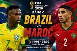 World Cup ngày 14/6: Brazil đối đầu Maroc, Thụy Sĩ hướng tới khởi đầu thuận lợi