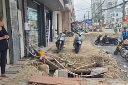 Thi công cẩu thả, công trường dự án mở rộng đường như 'bẫy' người dân