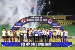 VCK Giải hạng Nhì quốc gia 2026: Trẻ Hà Nội và Huế đồng hạng Nhất, giành quyền thăng hạng