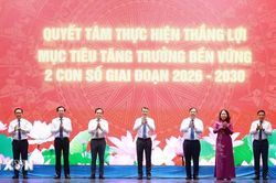 Thủ tướng phát động phong trào thi đua tăng trưởng bền vững 2 con số giai đoạn 2026-2030