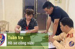Xử l&yacute; nghi&ecirc;m đối tượng t&ocirc;ng xe, k&eacute;o l&ecirc; c&aacute;n bộ CSGT
