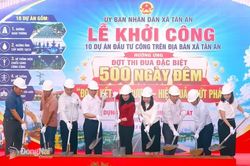 Xã Tân An khởi công 10 dự án đầu tư công