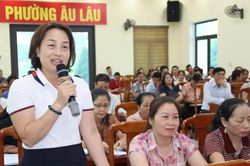 Phường Âu Lâu và xã Phình Hồ tổ chức hội nghị về quy hoạch, sắp xếp tổ dân phố