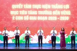 Thủ tướng Ch&iacute;nh phủ ph&aacute;t động thi đua thực hiện thắng lợi mục ti&ecirc;u tăng trưởng bền vững 2 con số giai đoạn 2026-2030